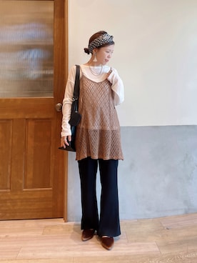 「アイテム（財布/小物）」を使った、にわまりこさん（レディース・151cm）の秋コーディネート