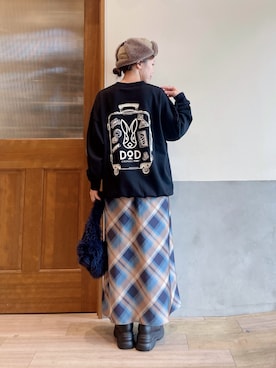 「CIAOPANIC TYPY（チャオパニックティピー）のアイテム」を使った、にわまりこさん（骨格ウェーブ・レディース・151cm）の秋コーディネート