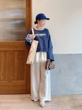 「CIAOPANIC TYPY（チャオパニックティピー）のアイテム（バッグ）」を使った、にわまりこさん（レディース・151cm）の冬コーディネート