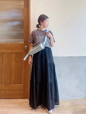 「アイテム（パンプス）」を使った、にわまりこさん（レディース・151cm）の夏コーディネート