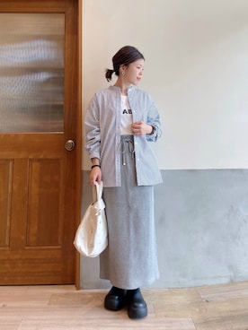 「30代ファッション」｜「アイテム（ブーツ）」を使った、にわまりこさん（レディース・151cm）の春コーディネート
