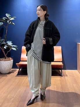 「Curensology（カレンソロジー）のアイテム（ブルゾン）」を使った、K.SHIBUYAさん（レディース・154cm）の秋コーディネート