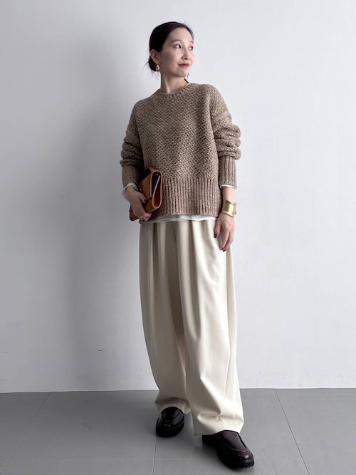 Curensology(カレンソロジー)/ダブルクロスツータックパンツ