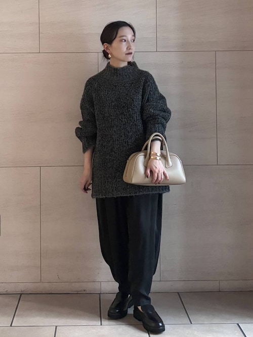 Curensology(カレンソロジー)/MIXブークレニットプルオーバー（ニット