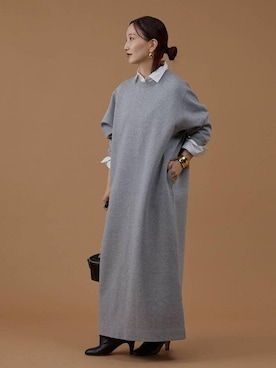 「アイテム（バングル/リストバンド）」を使った、K.SHIBUYAさん（レディース・154cm）の冬コーディネート