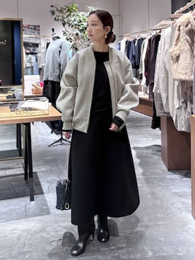 「Curensology（カレンソロジー）のアイテム（ブルゾン）」を使った、K.SHIBUYAさん（レディース・154cm）の秋コーディネート