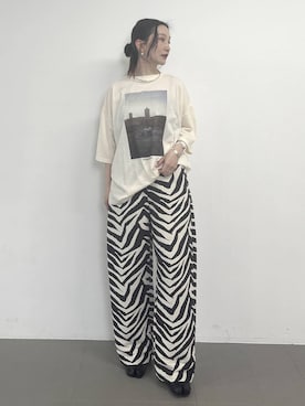 「Curensology（カレンソロジー）のCurensology(カレンソロジー)/＜ＣＳＧ＞シルバーオーバルピアス（ピアス（両耳用）、シルバー系）」を使った、K.SHIBUYAさんの春コーディネート