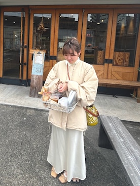 「NICE CLAUP（ナイスクラップ）のアイテム（ワンピース/ドレス）」を使った、Yunaさん（レディース・152cm）の冬コーディネート