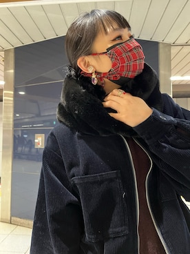 「SHARE PARK（シェアパーク）のアイテム」を使った、ももらんぼさん（レディース・170cm）の冬コーディネート
