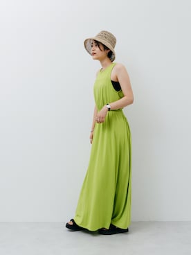 「アイテム（ワンピース/ドレス）」を使った、Yamaさん（レディース・160cm）の夏コーディネート