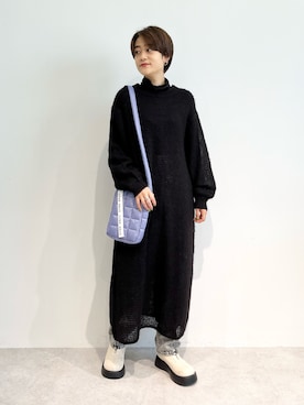 「アイテム（バッグ）」を使った、Yamaさん（レディース・160cm）の秋コーディネート