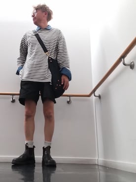 「LENO（リノ）のアイテム（トップス）」を使った、hiro's closet🤗🤗さん（メンズ・178cm）の秋コーディネート