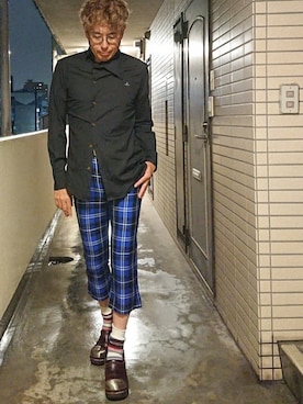 「tricot COMME des GARCONS（トリココムデギャルソン）のアイテム（パンツ）」を使った、hiro's closet🤗🤗さん（メンズ・178cm）の夏コーディネート