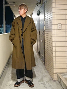 「FRANK LEDER（フランクリーダー）のアイテム」を使った、hiro's closet🤗🤗さん（メンズ・178cm）の冬コーディネート