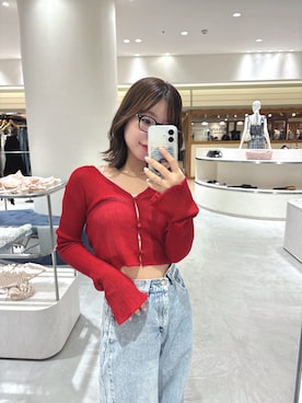 「Chico（チコ）のアイテム（カーディガン/ボレロ）」を使った、miyumoさん（レディース・153cm）の夏コーディネート