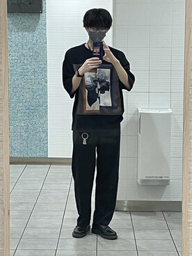 「menswear」｜「アイテム（スラックス）」を使った、もときさん（メンズ・178cm）の春コーディネート