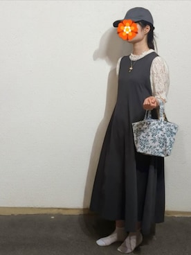 「アイテム（キャップ）」を使った、こだまさん（レディース・164cm・20代）の夏コーディネート