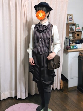 「アイテム（帽子）」を使った、こだまさん（レディース・164cm）の春コーディネート