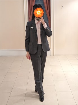 「BROOKS BROTHERS（ブルックスブラザーズ）のアイテム（シャツ/ブラウス、ピンク系）」を使った、こだまさん（レディース・164cm）の春コーディネート