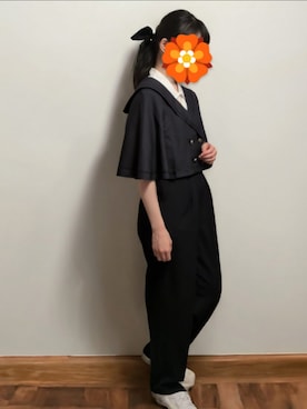 「アイテム（ヘアゴム）」を使った、こだまさん（レディース・164cm）の夏コーディネート
