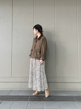 「FREE'S MART（フリーズマート）のアイテム（その他アウター）」を使った、Frees_Misaさん（レディース・164cm）の秋コーディネート