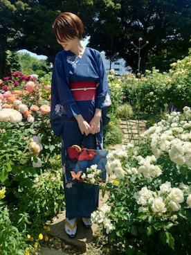 「アイテム（着物）」を使った、sutoさん（レディース・169cm）の夏コーディネート