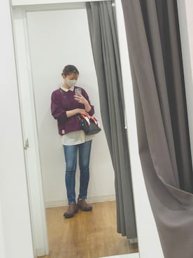 「シャツ×スウェット」｜sutoさん（レディース・169cm）の春コーディネート
