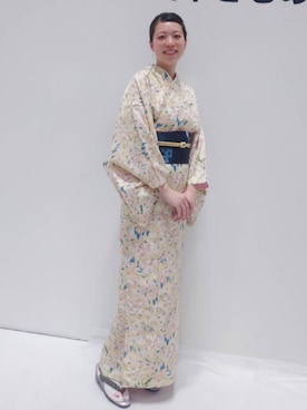 「アイテム（水着/着物・浴衣）」を使った、sutoさん（レディース・169cm）の秋コーディネート