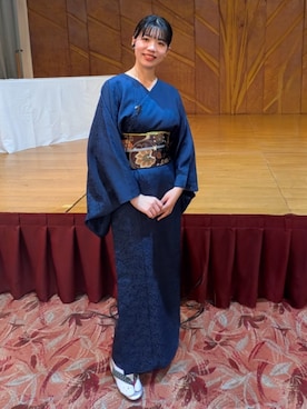 「アイテム（着物）」を使った、sutoさん（レディース・169cm）の冬コーディネート