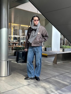 大久保 陸人さん(メンズ・181cm)の冬コーディネート