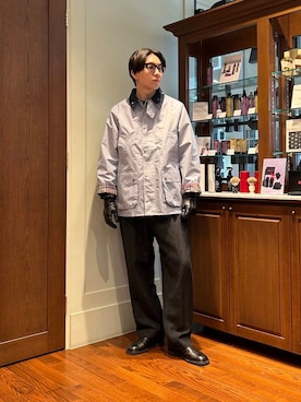 「アイテム（手袋）」を使った、大久保　陸人さん（メンズ・181cm）の冬コーディネート
