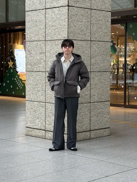 「アイテム（その他アウター）」を使った、大久保　陸人さん（メンズ・181cm）の秋コーディネート