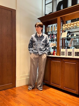 「アイテム（フォーマルスーツ/小物）」を使った、大久保　陸人さん（メンズ・181cm）の秋コーディネート