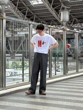 「アーバンリサーチ」｜大久保　陸人さん（メンズ・181cm）の夏コーディネート