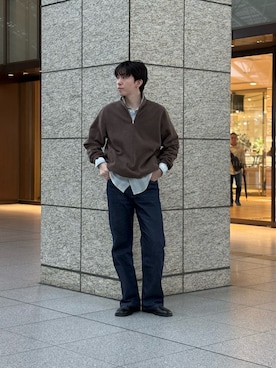 「アイテム（その他トップス）」を使った、大久保　陸人さん（メンズ・181cm）の秋コーディネート