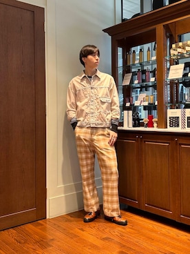 「gicipi（ジチピ）のGICIPI　LUPO（ニット/セーター）」を使った、大久保　陸人さん（メンズ・181cm）の秋コーディネート