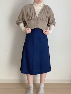 「a.g.plus（エージープラス）のアイテム」を使った、hankooさん（レディース・160cm）の秋コーディネート