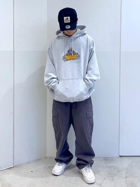 LOGO CHAIN PULLOVER HOODED SWEAT 