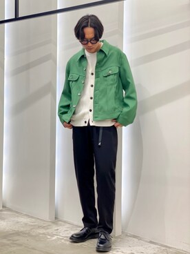 「DAIRIKU（ダイリク）のアイテム（ジャケット/アウター）」を使った、新村優樹さん（メンズ・177cm）の冬コーディネート