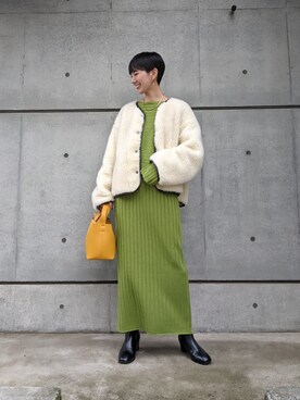 ワンピース ドレスを使った 黄緑 の人気ファッションコーディネート Wear ワンピース ドレスを使った 黄緑 の人気ファッションコーディネート Wear