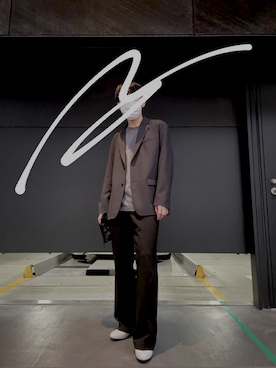 「N.HOOLYWOOD」｜「アイテム（ジャケット/アウター）」を使った、まことさん（メンズ・166cm）の春コーディネート