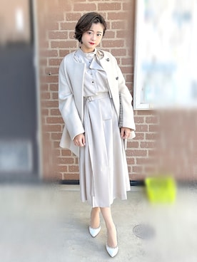 「UNITED TOKYO（ユナイテッドトウキョウ）のアイテム（その他アウター）」を使った、mio*さん（レディース・152cm）の冬コーディネート