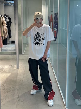 「ALAND（エーランド）のアイテム」を使った、RYOさん（メンズ・166cm）の夏コーディネート