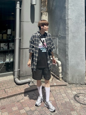 「ALAND（エーランド）のアイテム」を使った、RYOさん（メンズ・166cm）の夏コーディネート