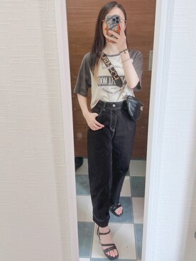 「Shine（シャイン）のアイテム（バッグ）」を使った、はるかさん（レディース・155cm）の夏コーディネート