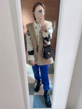 「Shine（シャイン）のアイテム（バッグ）」を使った、はるかさん（レディース・155cm）の冬コーディネート