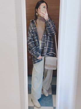 「LOWRYS FARM（ローリーズファーム）のストレッチヒールブーツ　851418（ブーツ）」を使った、はるかさん（レディース・155cm）の秋コーディネート