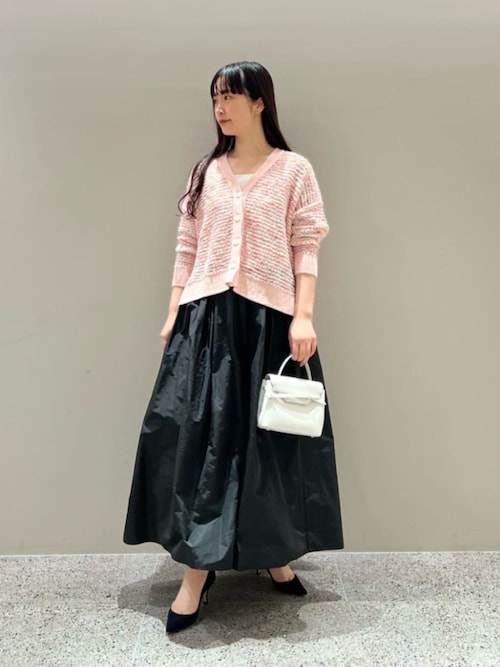 UNITED ARROWS タフタギャザースカート ブラック サイズ36 UNITED ARROWS｜<LOEFF>グロッシー タフタ ギャザー スカート