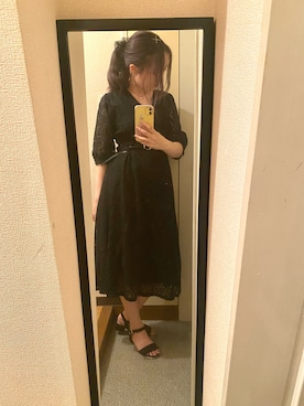 「SpRay（スプレイ）のアイテム（ワンピース/ドレス）」を使った、なるみさん（レディース・157cm）の夏コーディネート