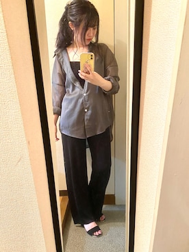 「Primazel（プリマゼル）のアイテム」を使った、なるみさん（レディース・157cm）の夏コーディネート